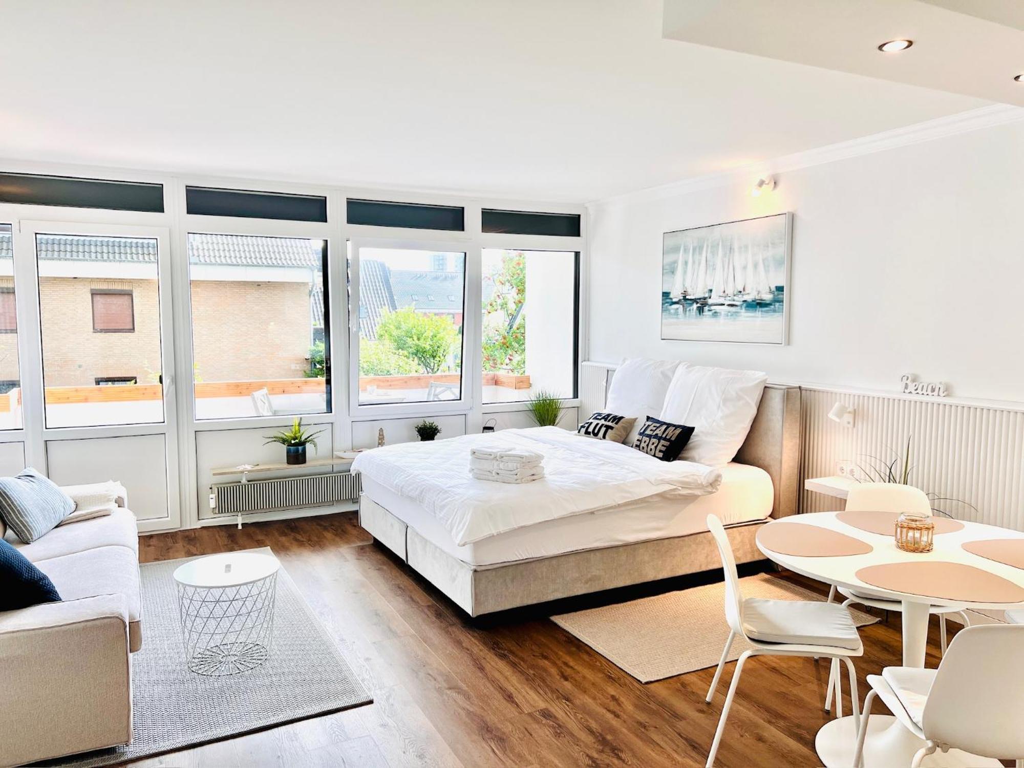 Neu - Frisch Renoviertes Ferienapartment "Waterkant" Büsum Exterior foto